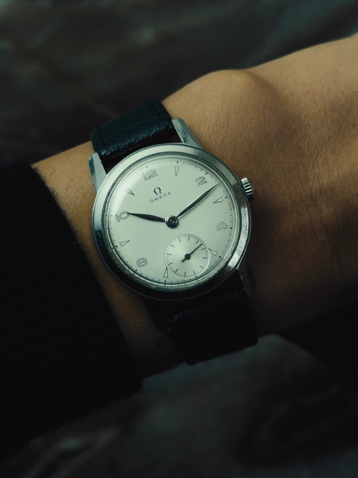 OMEGA Arabic & Triangle Index Small Seconds 1940s