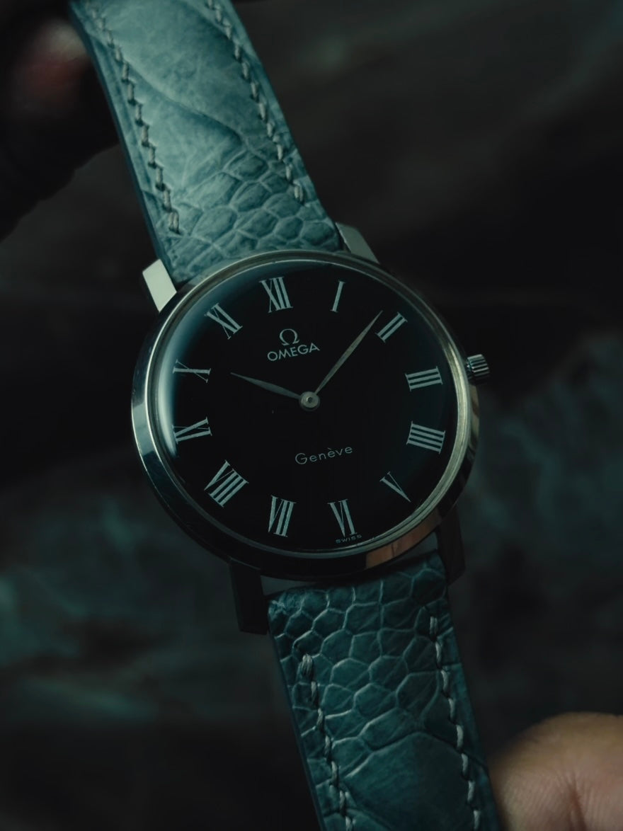 OMEGA Genève "Midnight Roman" Black Dial 1970s｜オメガ ヴィンテージ時計 - 10