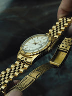 ROLEX 18K Yellow Gold Datejust "Thunderbird" White Dial 1970s｜ロレックス ヴィンテージ時計 - 10