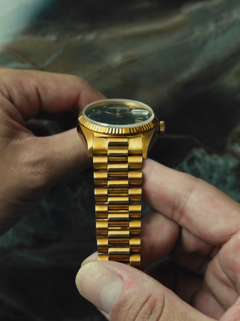 ROLEX Oyster Perpetual Day-Date Black Dial 18K Gold 1988｜ロレックス ヴィンテージ時計 - 10