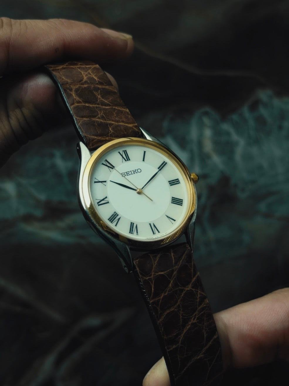 SEIKO Two-Tone "Ivory Roman" Quartz 1990s｜セイコー ヴィンテージ時計 - 10