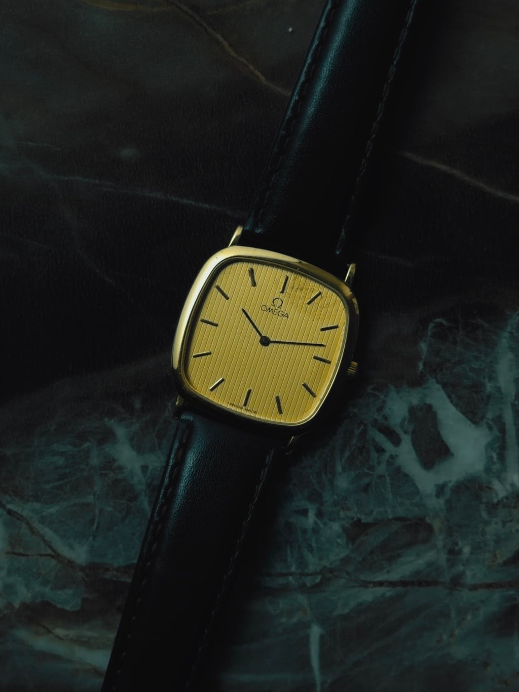 OMEGA De Ville "Golden Stripe" Dial 1970s