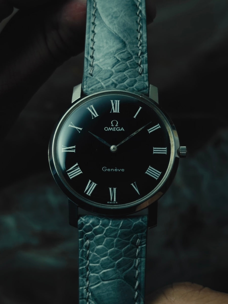 OMEGA Genève "Midnight Roman" Black Dial 1970s｜オメガ ヴィンテージ時計 - 11