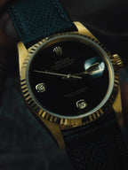 ROLEX Oyster Perpetual Datejust Onyx Diamond Dial 1996