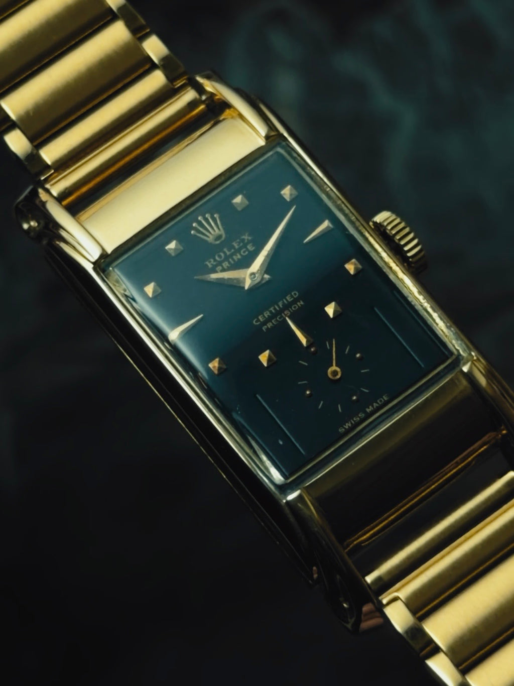 ROLEX Prince "Railway" Black Dial 1940s