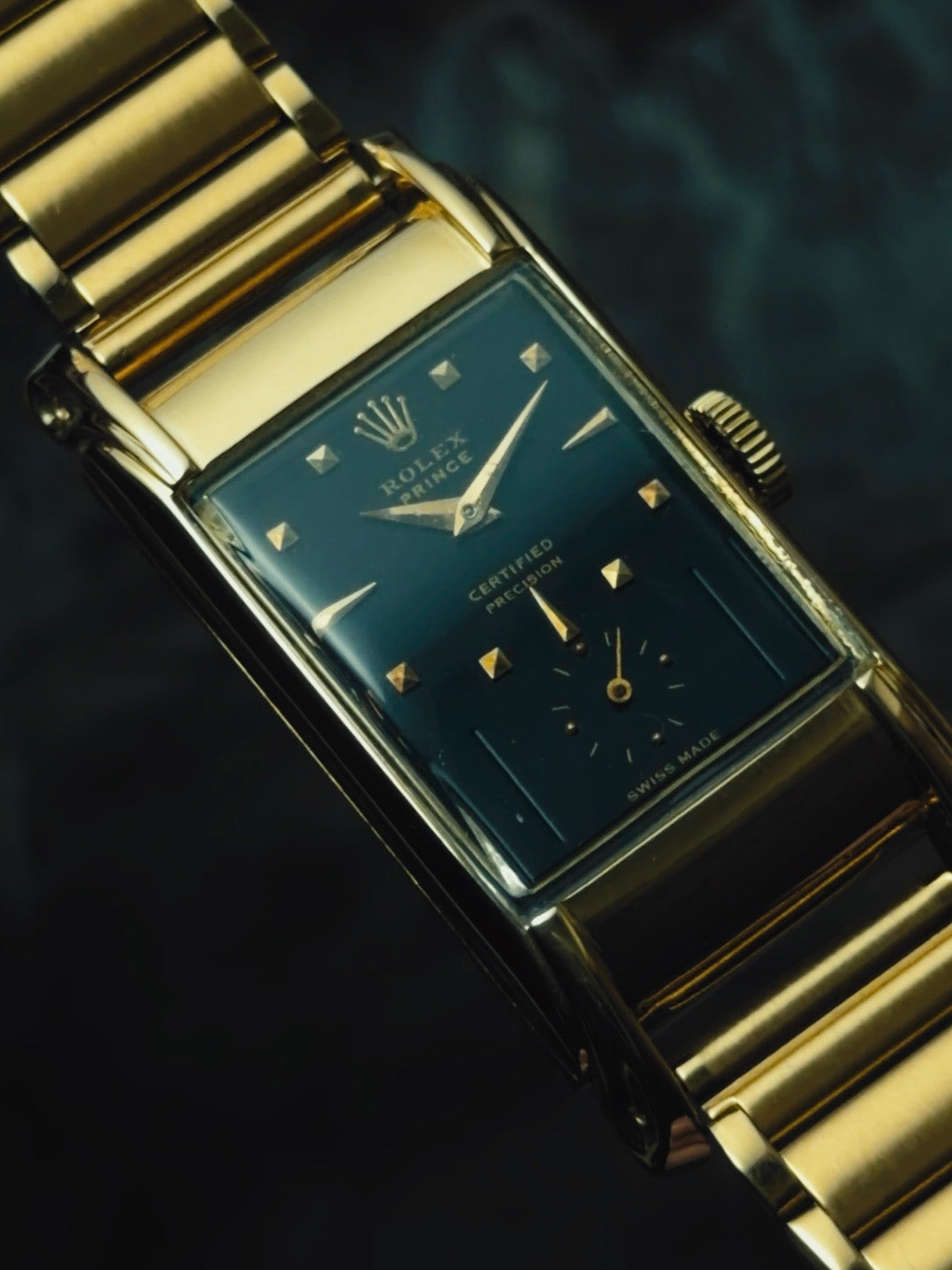 ROLEX Prince "Railway" Black Dial 1940s