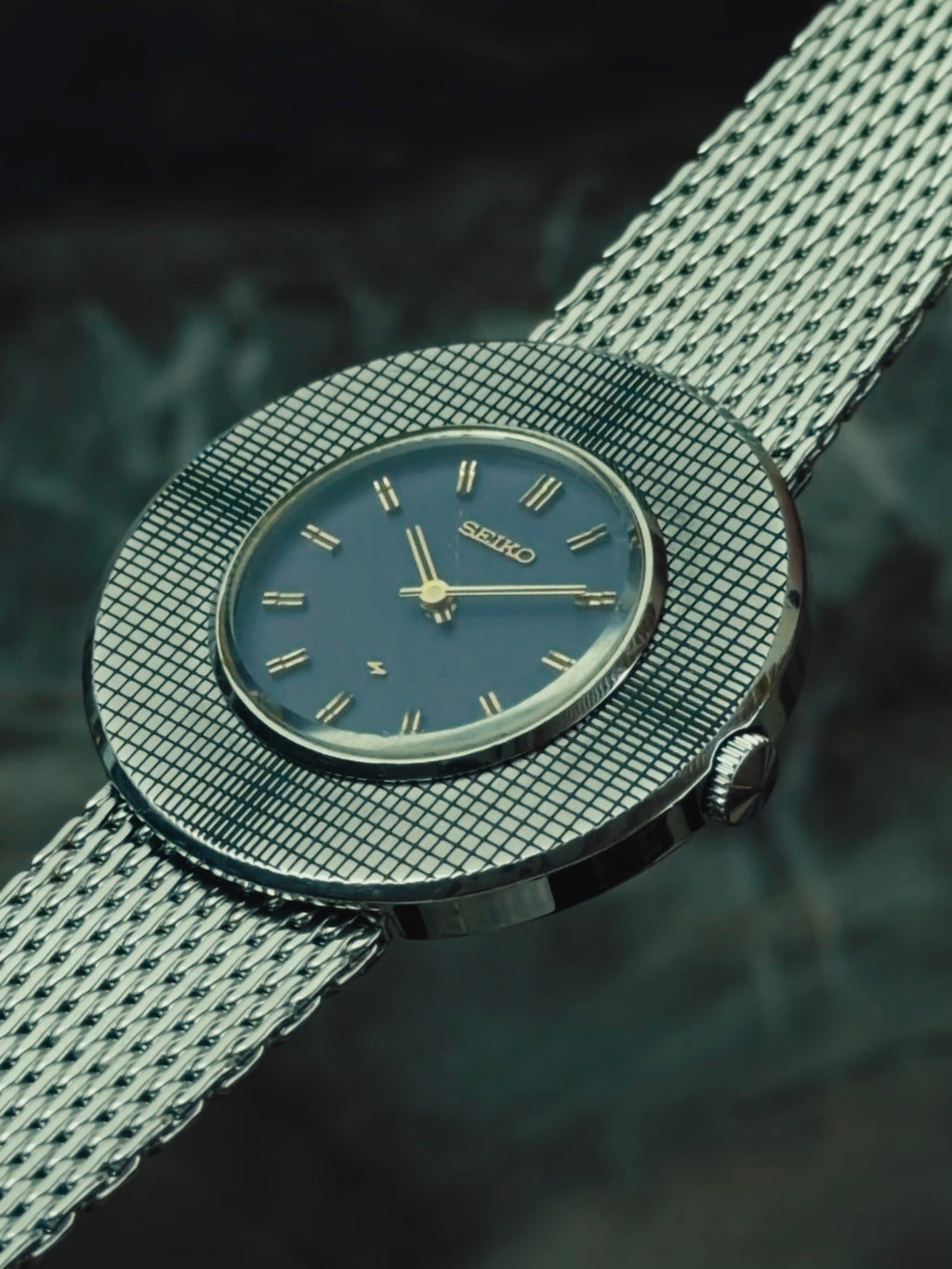 SEIKO Chariot "MOSAIC BEZEL" Blue Dial 1973
