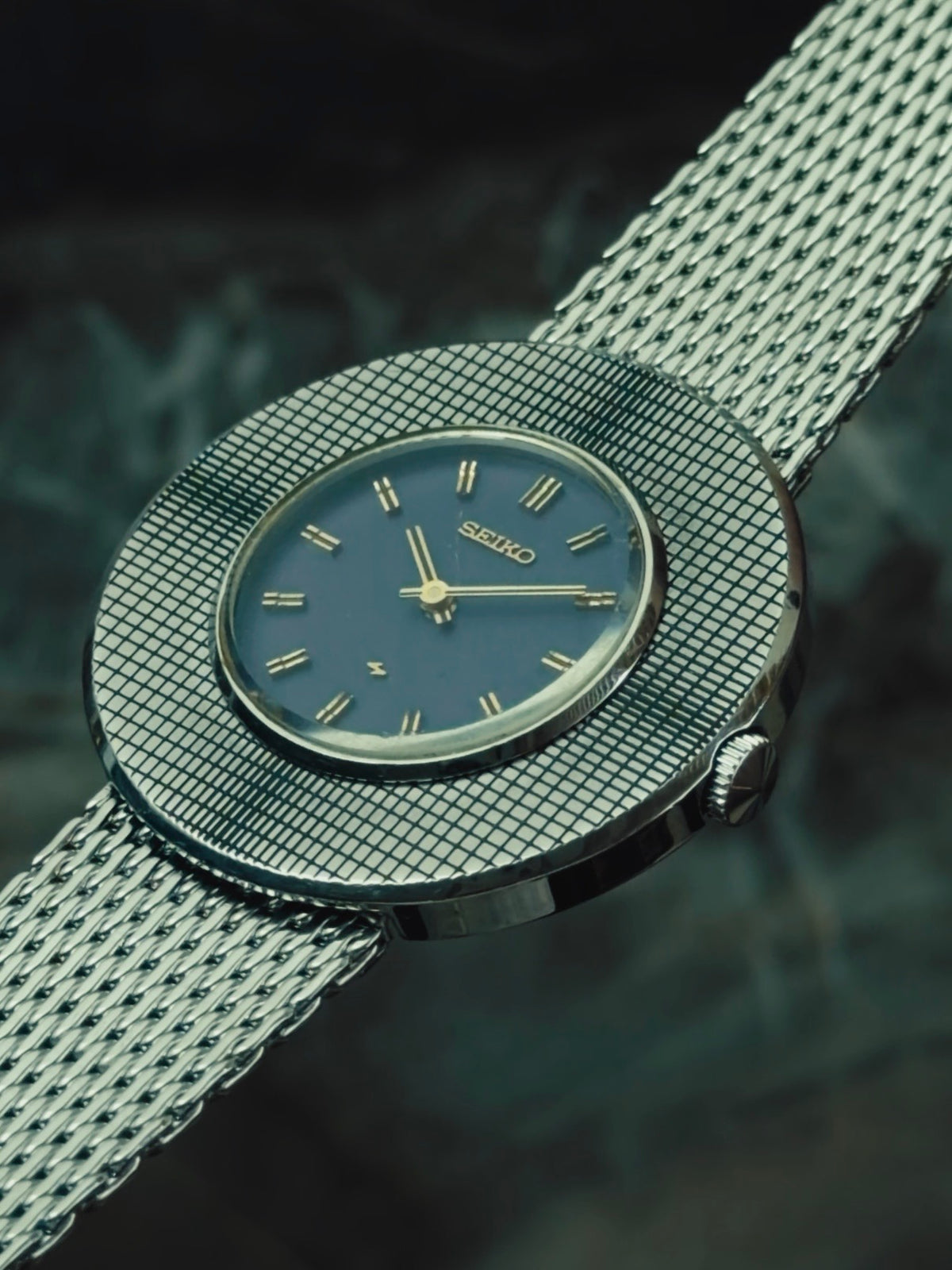SEIKO Chariot "MOSAIC BEZEL" Blue Dial 1973