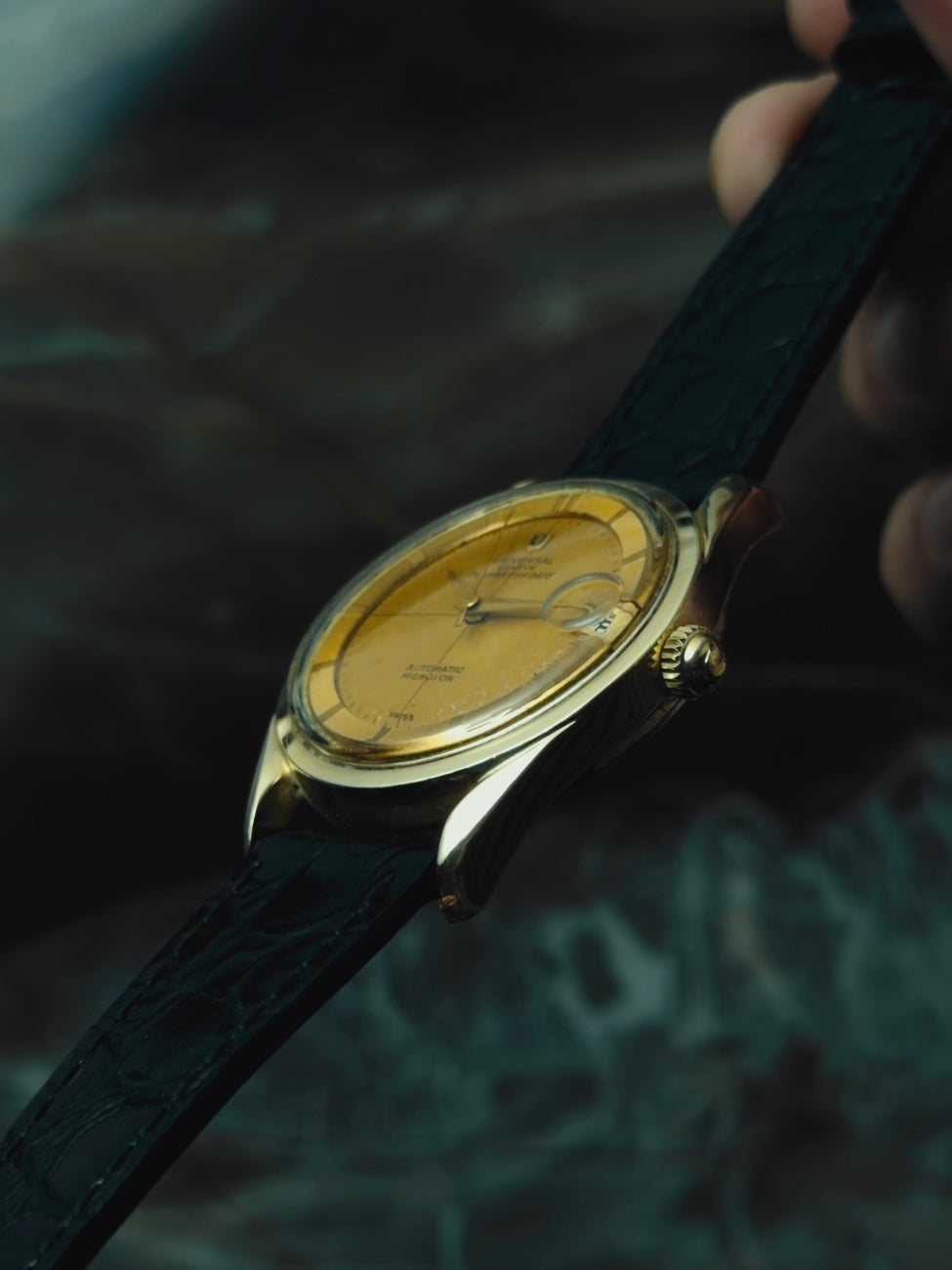 UNIVERSAL GENÈVE Polerouter Date "Golden Horizon" Dial 1960s｜ユニバーサル・ジュネーブ ヴィンテージ時計 - 11