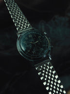 WAKMANN "FRANCE" Black Dial Chronograph 1950s