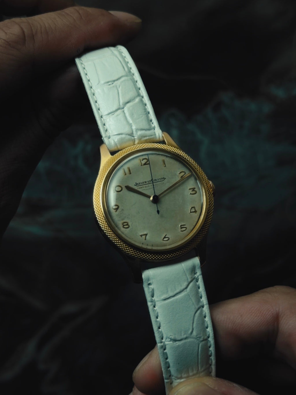 JAEGER-LECOULTRE 18K Pink Gold "Clous de Paris" Bezel 1950s｜ジャガー・ルクルト ヴィンテージ時計 - 12