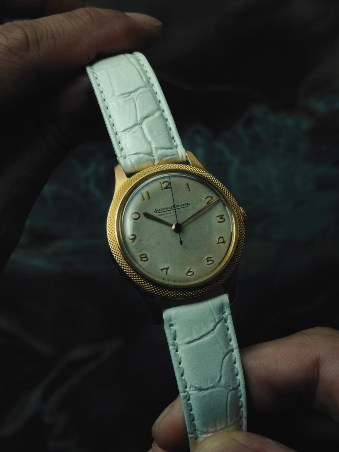 JAEGER-LECOULTRE 18K Pink Gold "Clous de Paris" Bezel 1950s｜ジャガー・ルクルト ヴィンテージ時計 - 12