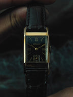 LECOULTRE 14K Solid Gold "Black Roman" 1940s｜ルクルト ヴィンテージ時計 - 12