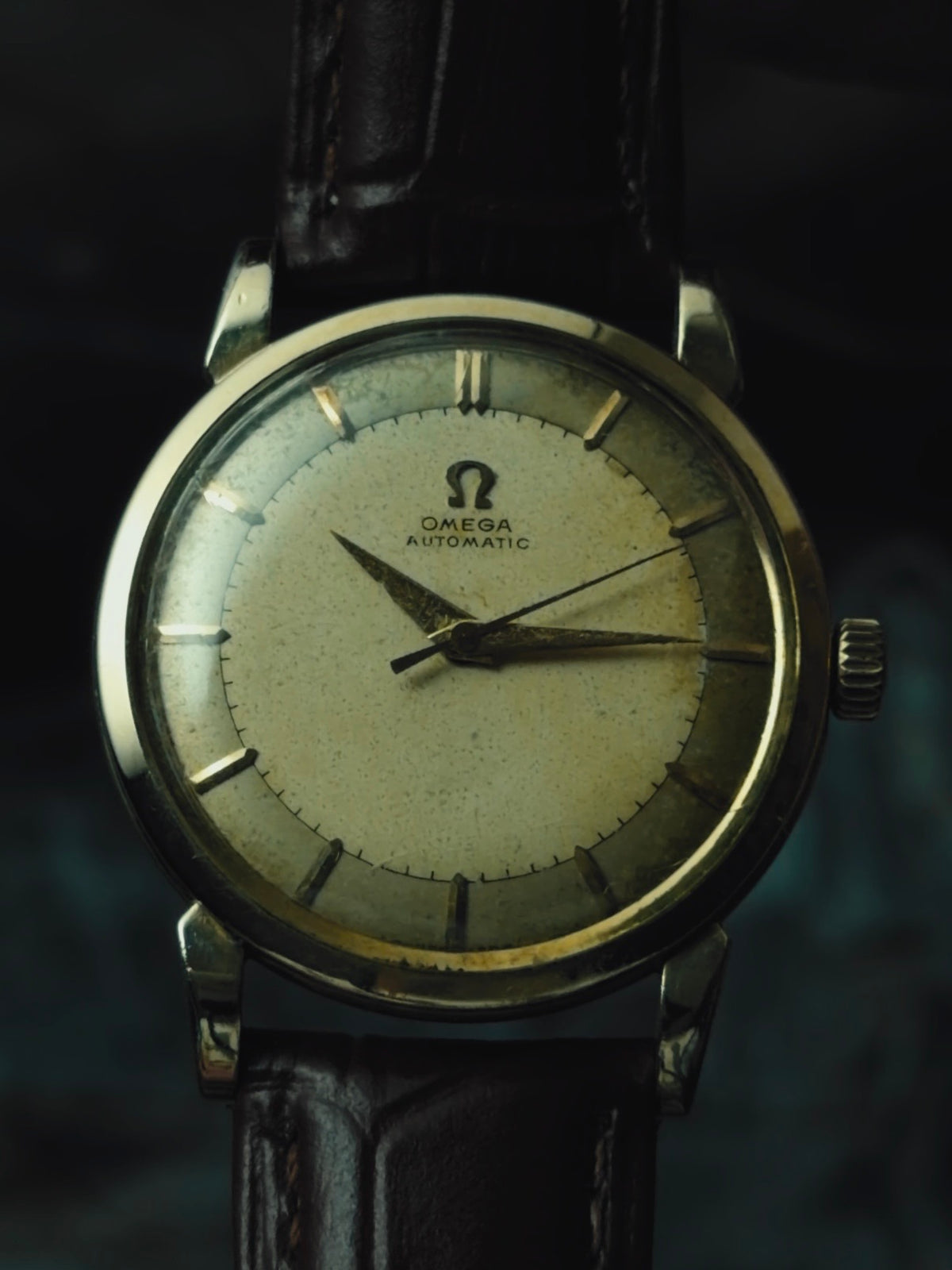 OMEGA "Antique Gold Tropical Dial" 1950s