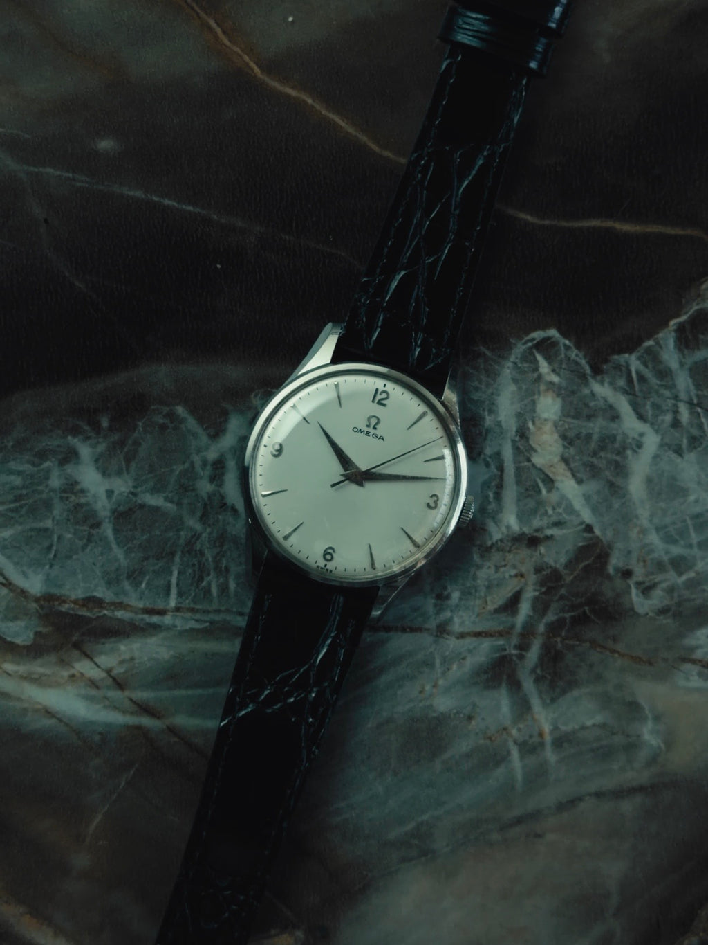 OMEGA "Quarter Arabic" Silver Dial 1950s
