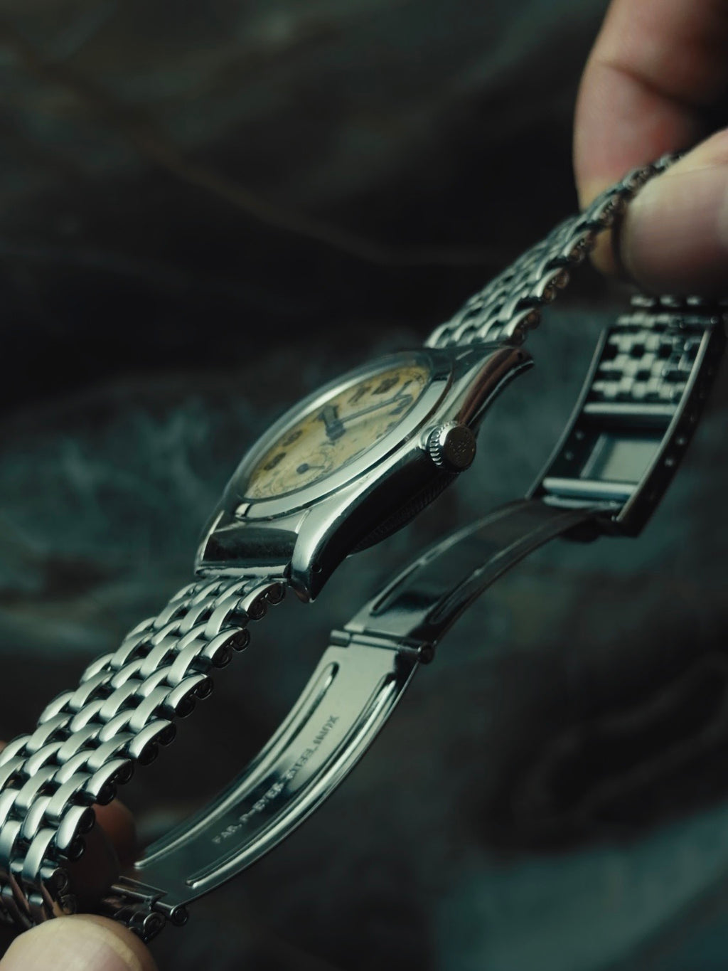 ROLEX Oyster Perpetual Bubble Back "Criss-Cross Dial" 1940s｜ロレックス ヴィンテージ時計 - 12