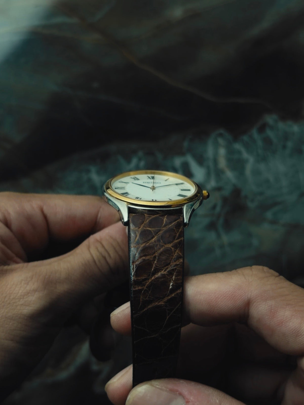 SEIKO Two-Tone "Ivory Roman" Quartz 1990s｜セイコー ヴィンテージ時計 - 12