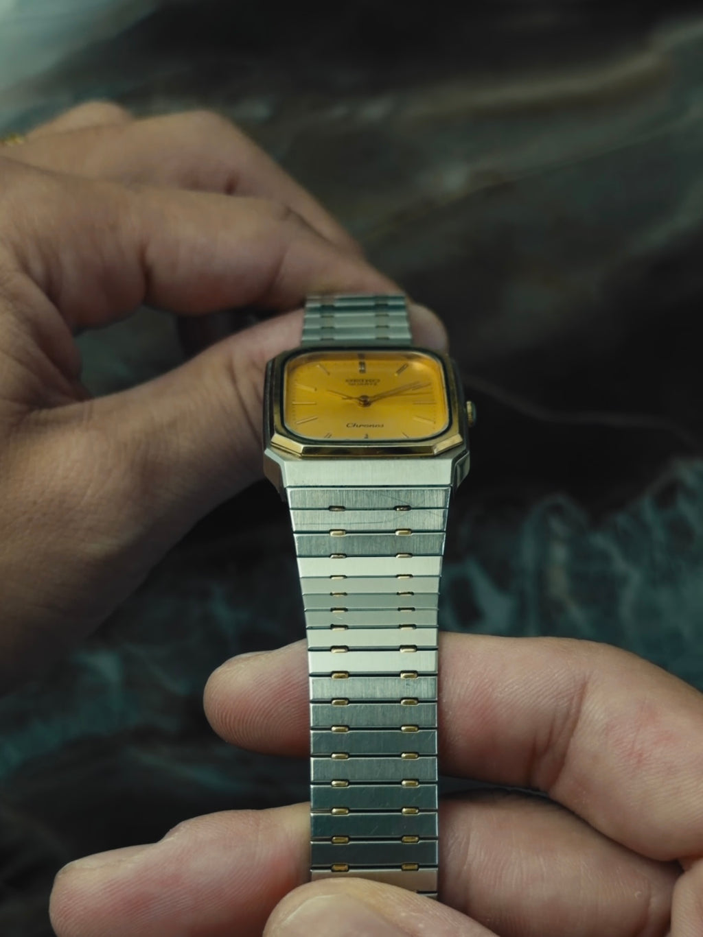 SEIKO Chronos Golden Dial 1980s