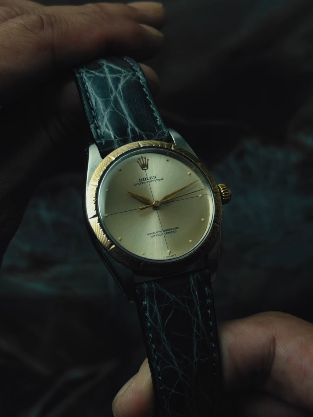 ROLEX Oyster Perpetual Zephyr 14KYG "Crossline" Dial 1960s｜ロレックス ヴィンテージ時計 - 13