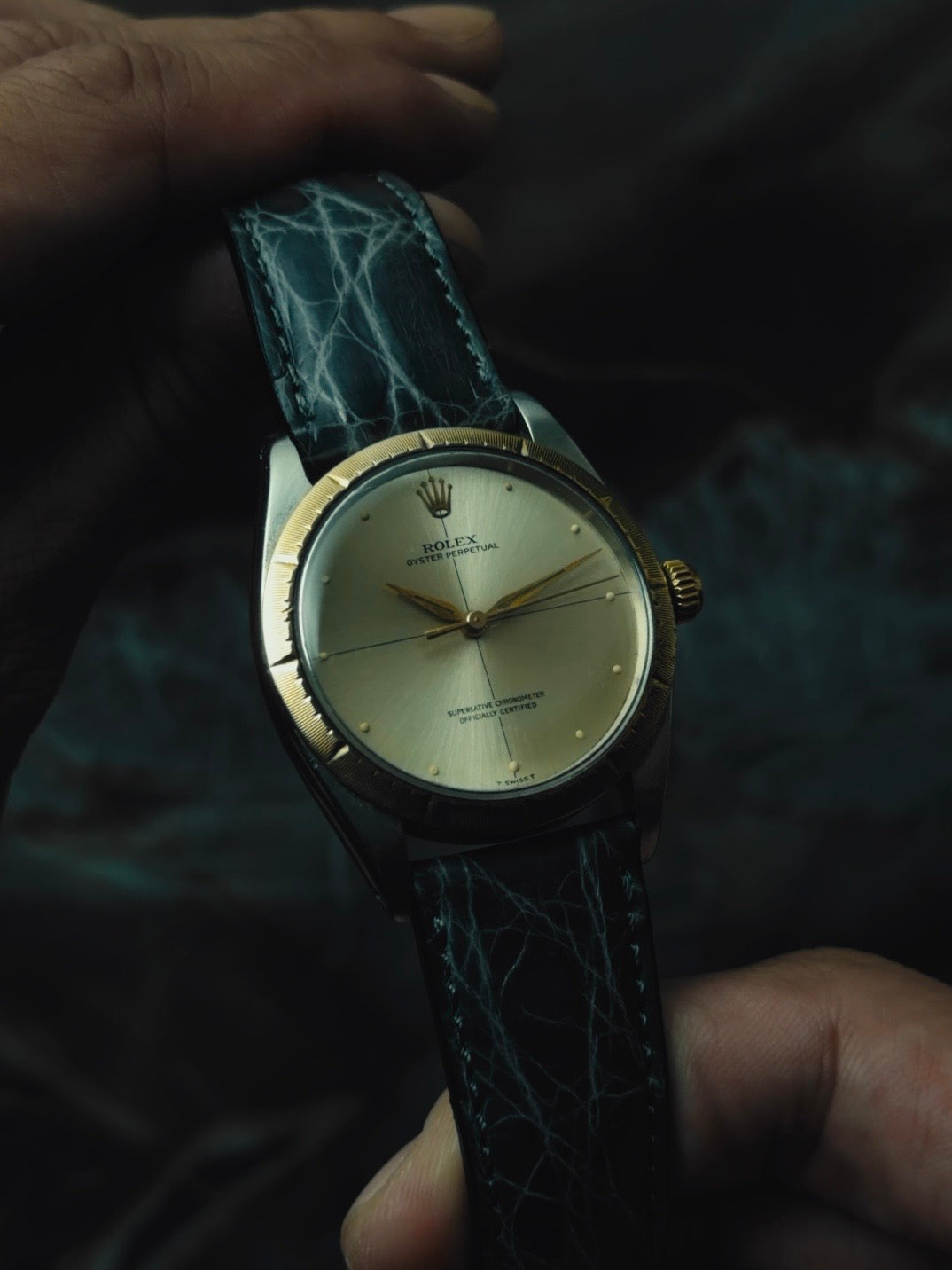 ROLEX Oyster Perpetual Zephyr 14KYG "Crossline" Dial 1960s｜ロレックス ヴィンテージ時計 - 13