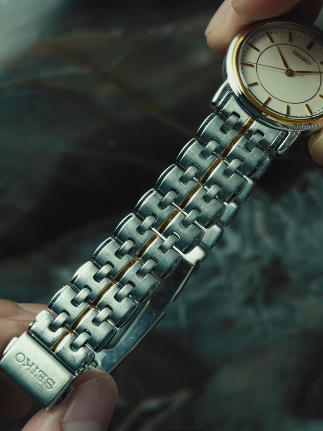 SEIKO "Ivory Dial" Two-Tone Quartz 1990s｜セイコー ヴィンテージ時計 - 13