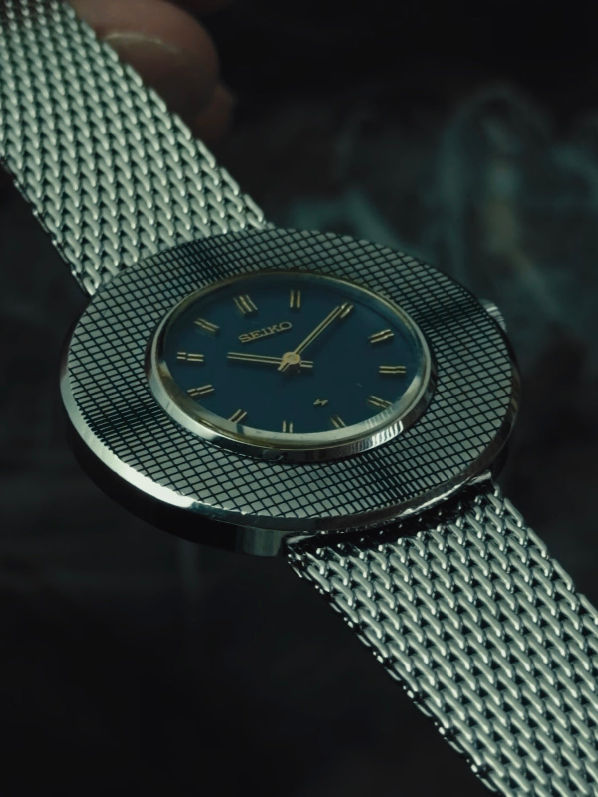 SEIKO Chariot "MOSAIC BEZEL" Blue Dial 1973