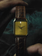 SEIKO Dolce Rectangular Gold Dial Quartz 1985｜セイコー ヴィンテージ時計 - 13