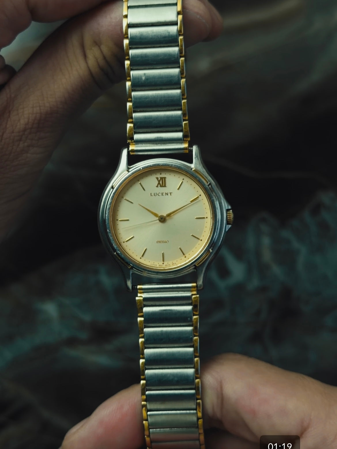 SEIKO LUCENT Two-Tone Champagne Dial 1990s