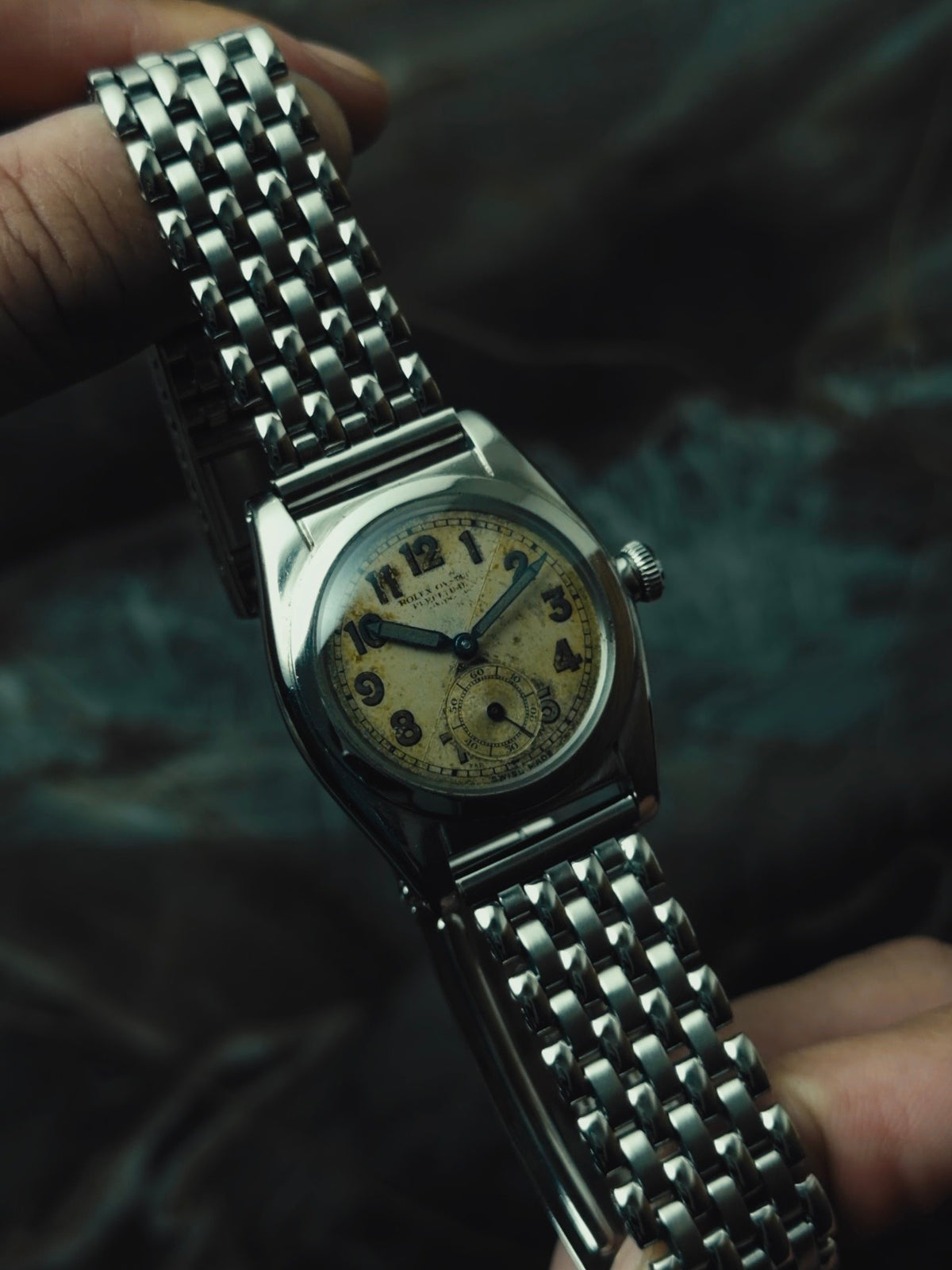 ROLEX Oyster Perpetual Bubble Back "Criss-Cross Dial" 1940s｜ロレックス ヴィンテージ時計 - 14