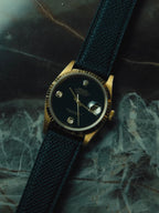 ROLEX Oyster Perpetual Datejust Onyx Diamond Dial 1996