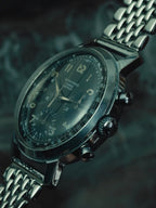 WAKMANN "FRANCE" Black Dial Chronograph 1950s