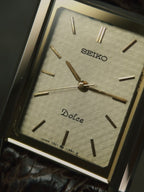 SEIKO Dolce 2-tone GP Tank Quartz 1980s