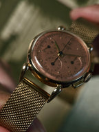UNIVERSAL GENEVE 18k RED GOLD COMPAX BIG HORN LUG  1945s