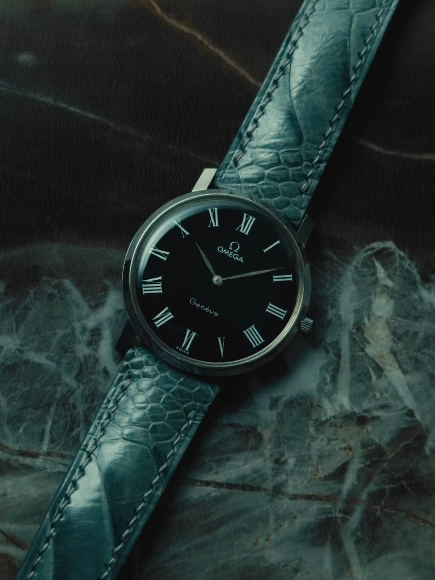 OMEGA Genève "Midnight Roman" Black Dial 1970s｜オメガ ヴィンテージ時計 - 15