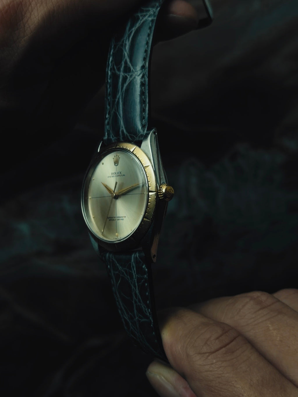 ROLEX Oyster Perpetual Zephyr 14KYG "Crossline" Dial 1960s｜ロレックス ヴィンテージ時計 - 15