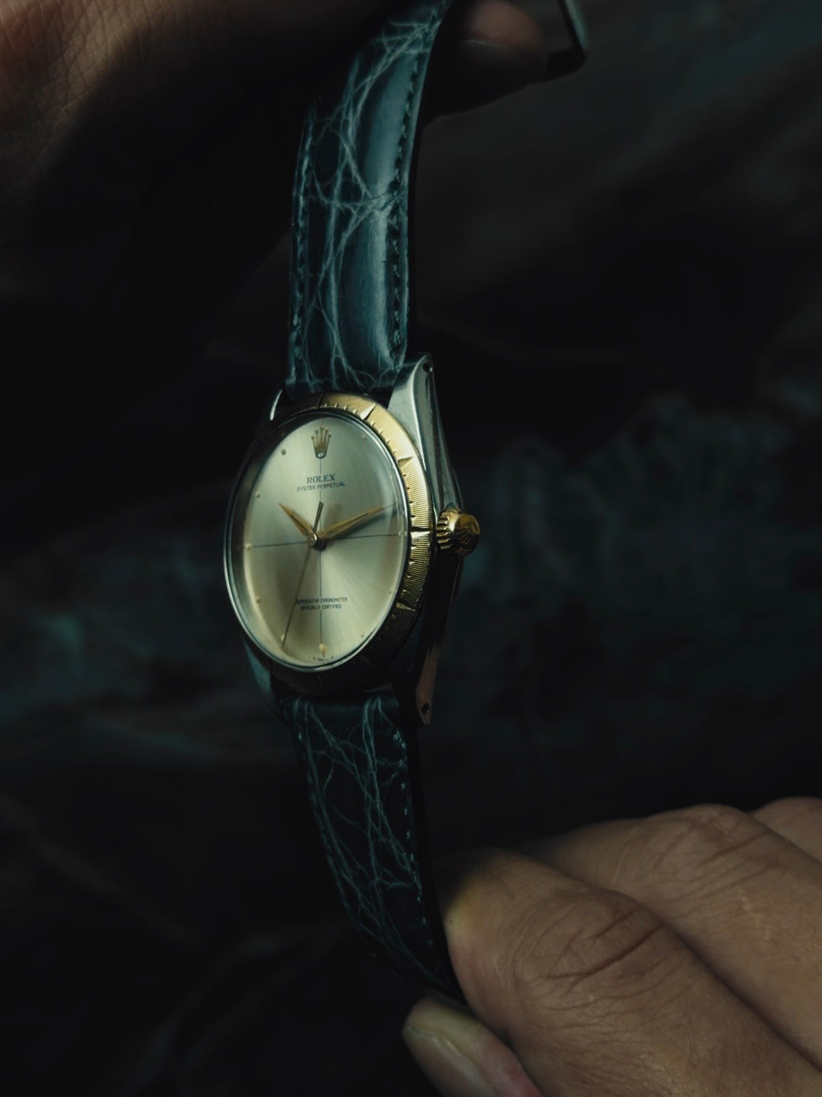 ROLEX Oyster Perpetual Zephyr 14KYG "Crossline" Dial 1960s｜ロレックス ヴィンテージ時計 - 15
