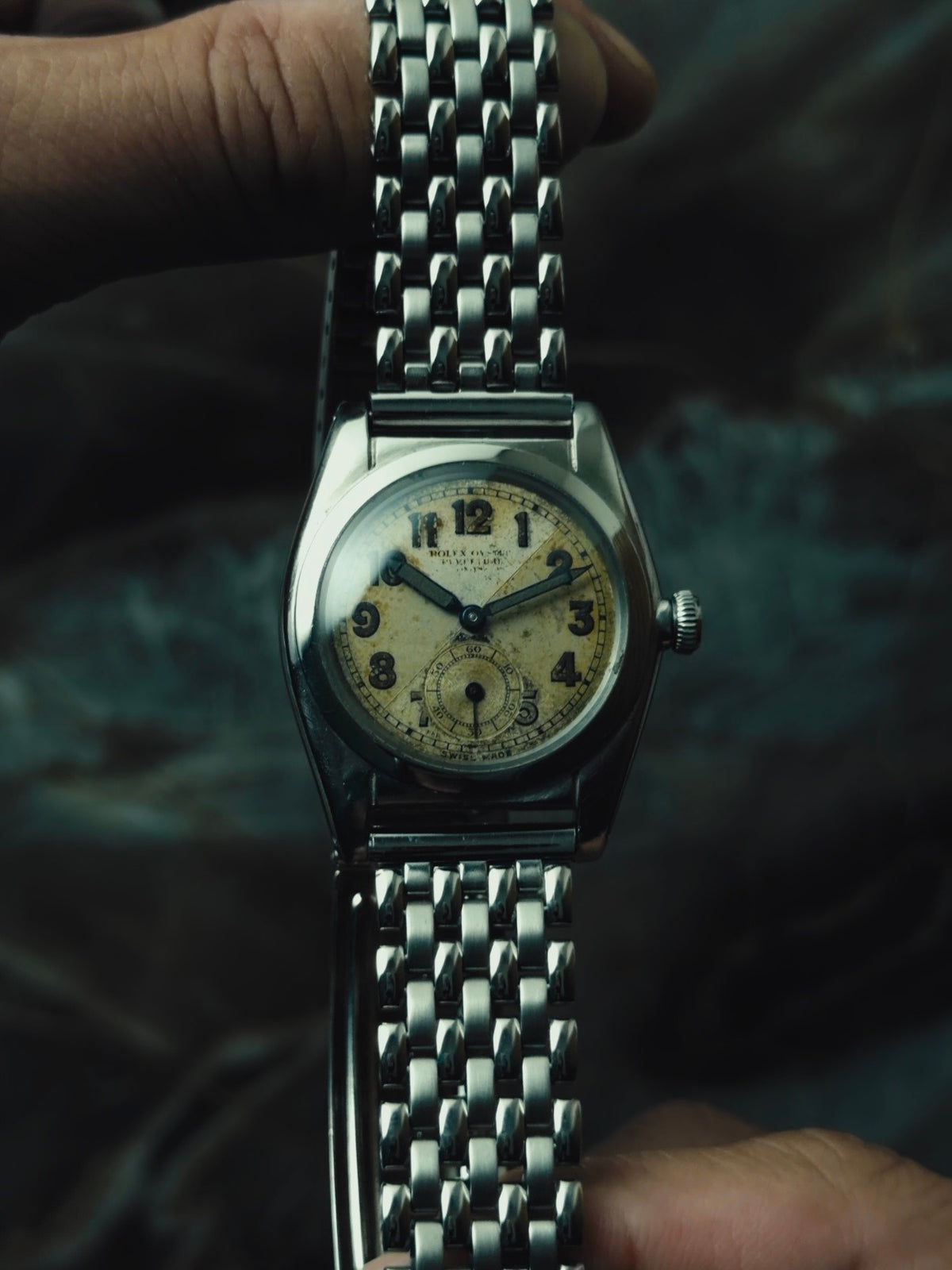 ROLEX Oyster Perpetual Bubble Back "Criss-Cross Dial" 1940s｜ロレックス ヴィンテージ時計 - 15