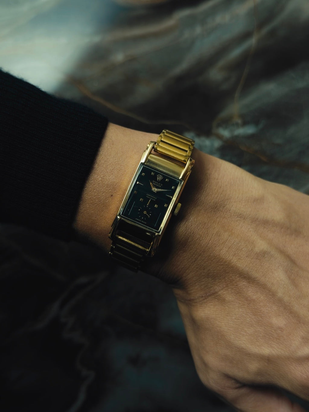 ROLEX Prince "Railway" Black Dial 1940s