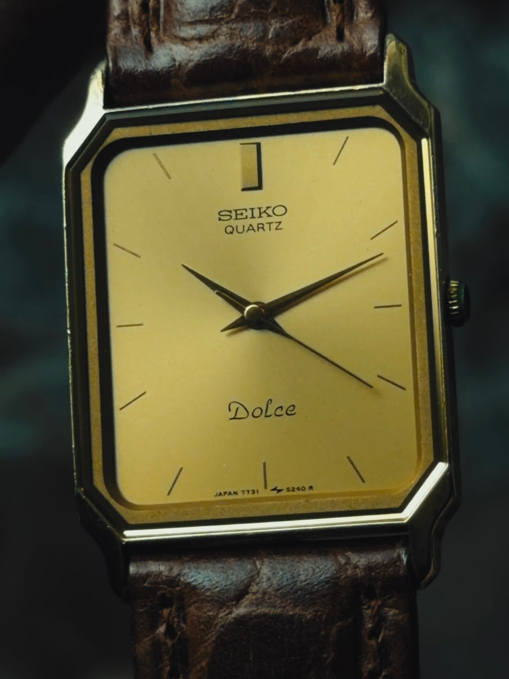 SEIKO Dolce Rectangular Gold Dial Quartz 1985｜セイコー ヴィンテージ時計 - 15