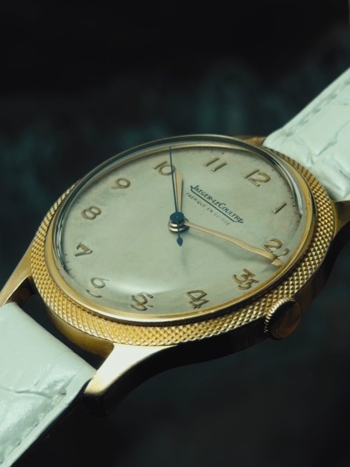 JAEGER-LECOULTRE 18K Pink Gold "Clous de Paris" Bezel 1950s｜ジャガー・ルクルト ヴィンテージ時計 - 16