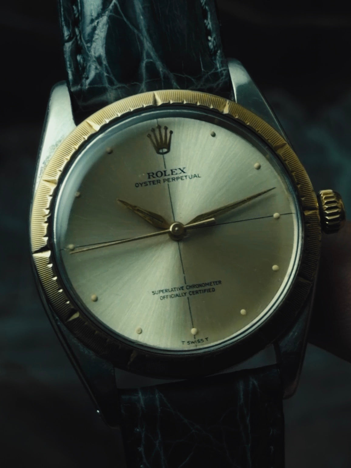 ROLEX Oyster Perpetual Zephyr 14KYG "Crossline" Dial 1960s｜ロレックス ヴィンテージ時計 - 16