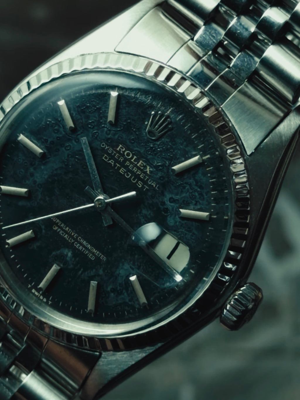 ROLEX Datejust 1601 "Meteoric Stardust" Patina Dial 1960s