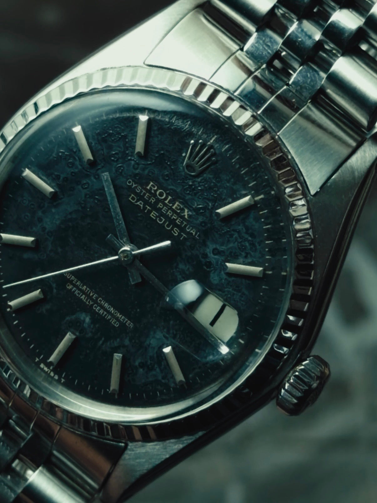 ROLEX Datejust 1601 "Meteoric Stardust" Patina Dial 1960s