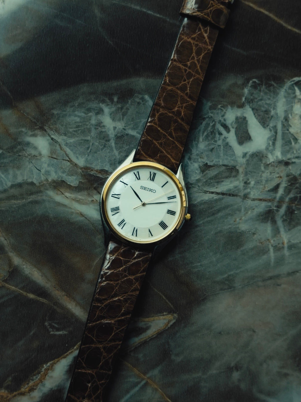 SEIKO Two-Tone "Ivory Roman" Quartz 1990s｜セイコー ヴィンテージ時計 - 16