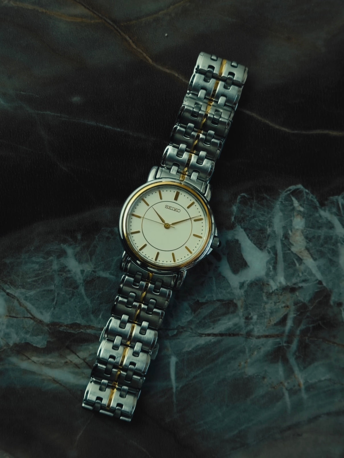 SEIKO "Ivory Dial" Two-Tone Quartz 1990s｜セイコー ヴィンテージ時計 - 16
