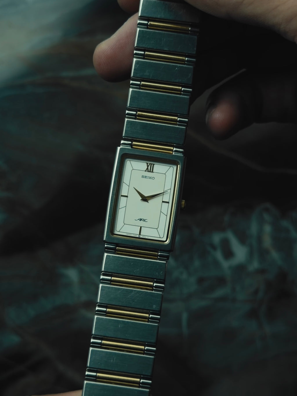 SEIKO ARC White Dial Two-Tone Quartz 1980s