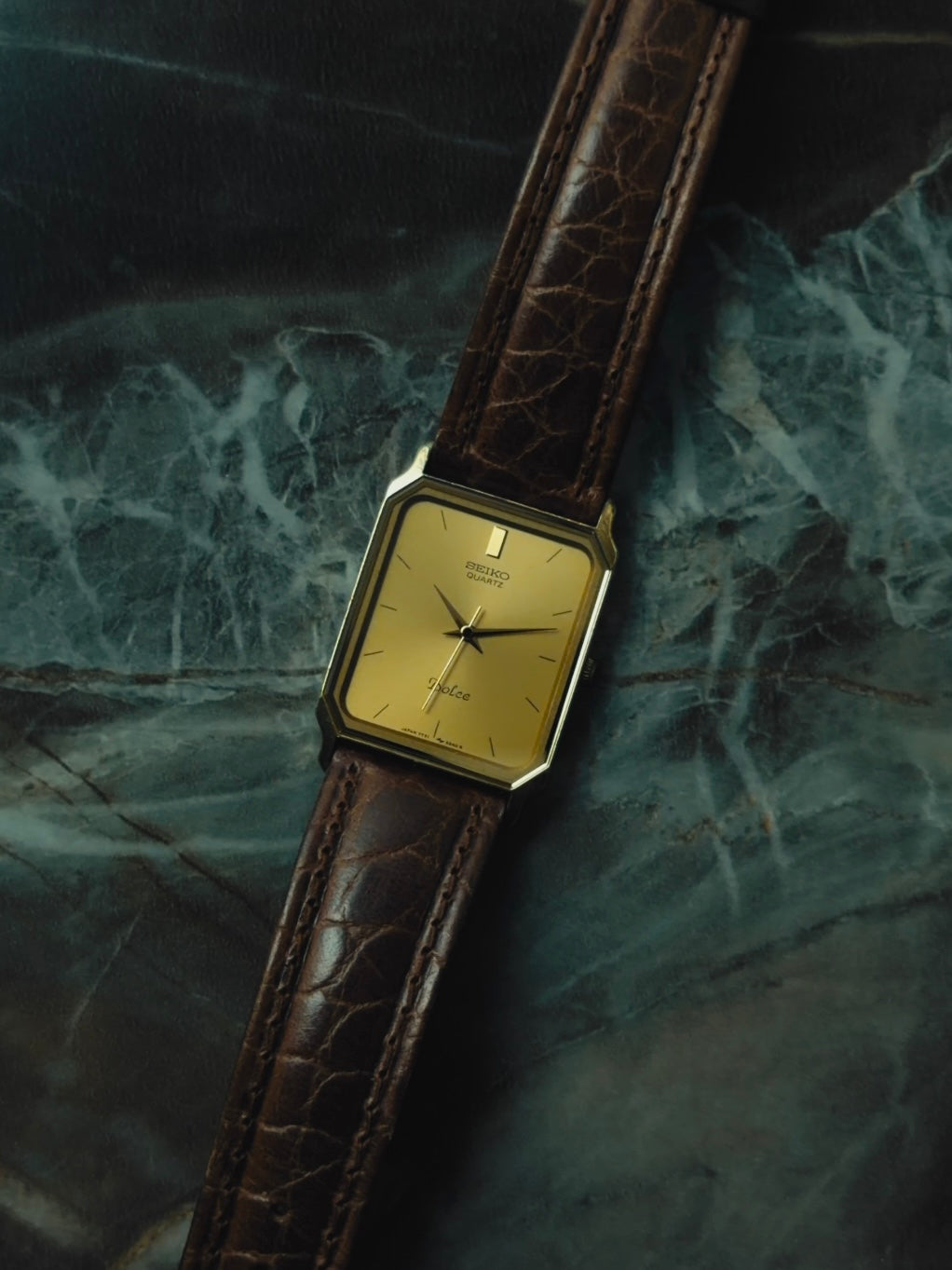 SEIKO Dolce Rectangular Gold Dial Quartz 1985｜セイコー ヴィンテージ時計 - 16