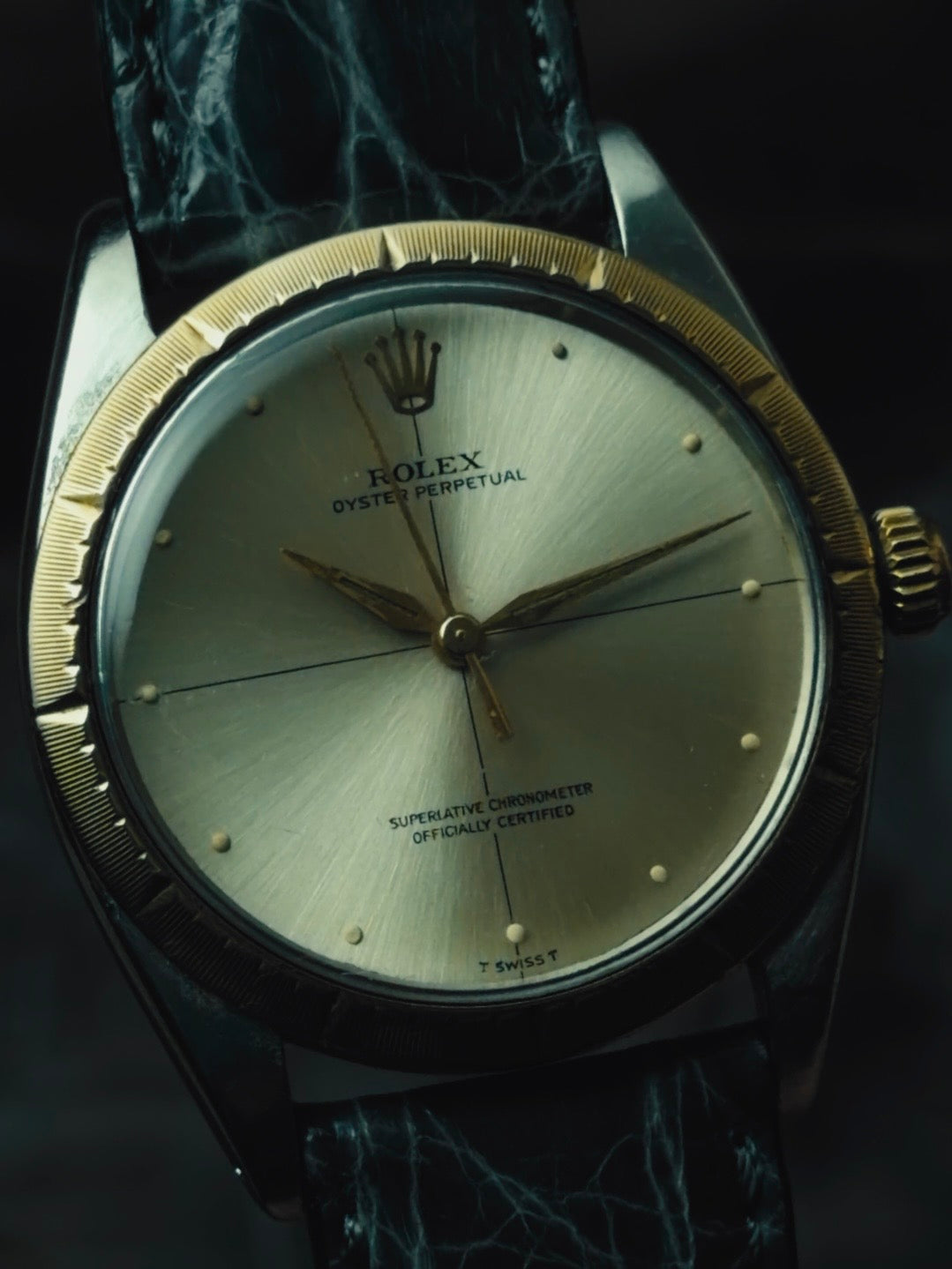 ROLEX Oyster Perpetual Zephyr 14KYG "Crossline" Dial 1960s｜ロレックス ヴィンテージ時計 - 17