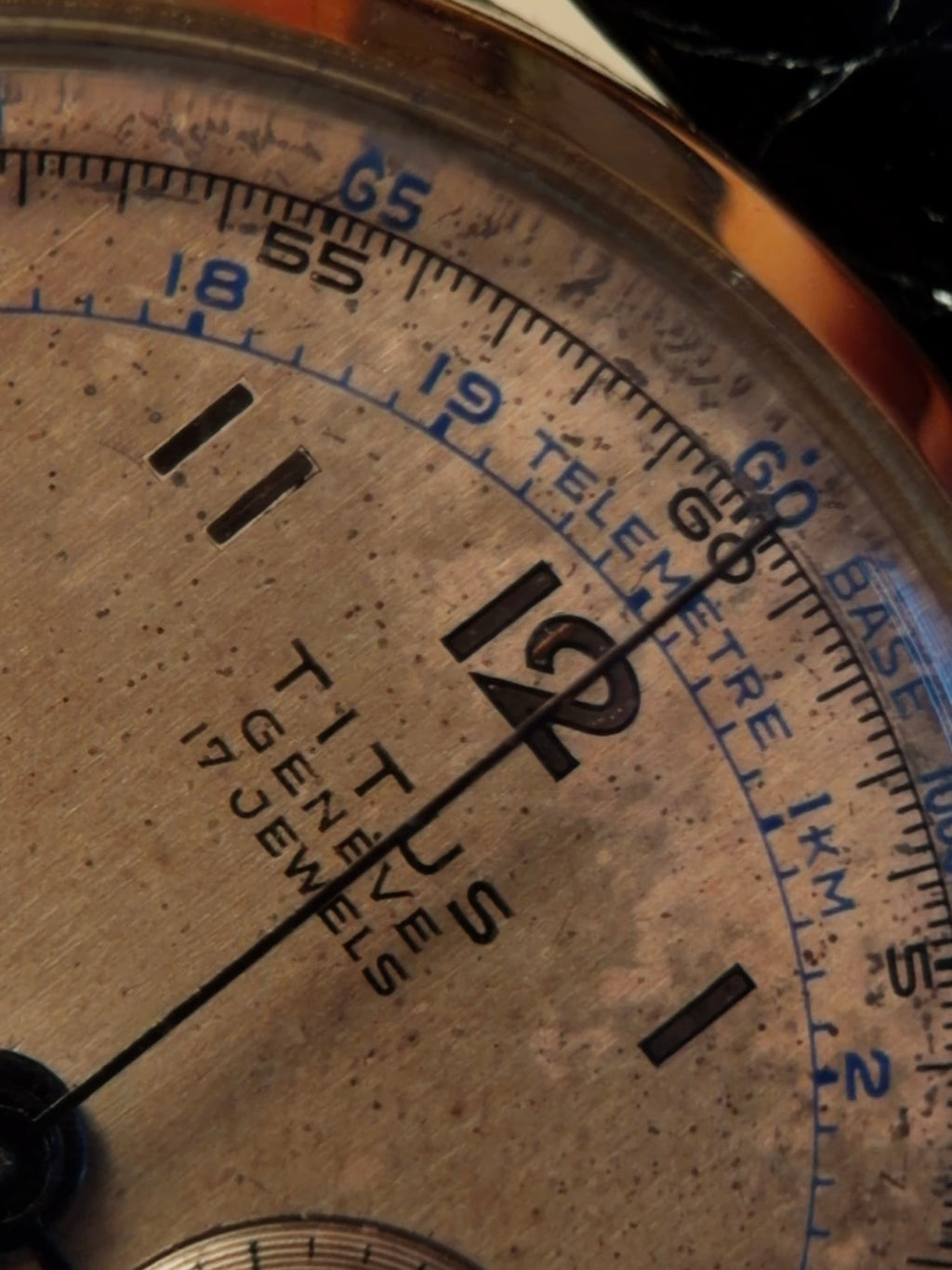 TITUS 18k Rose Gold Chronograph