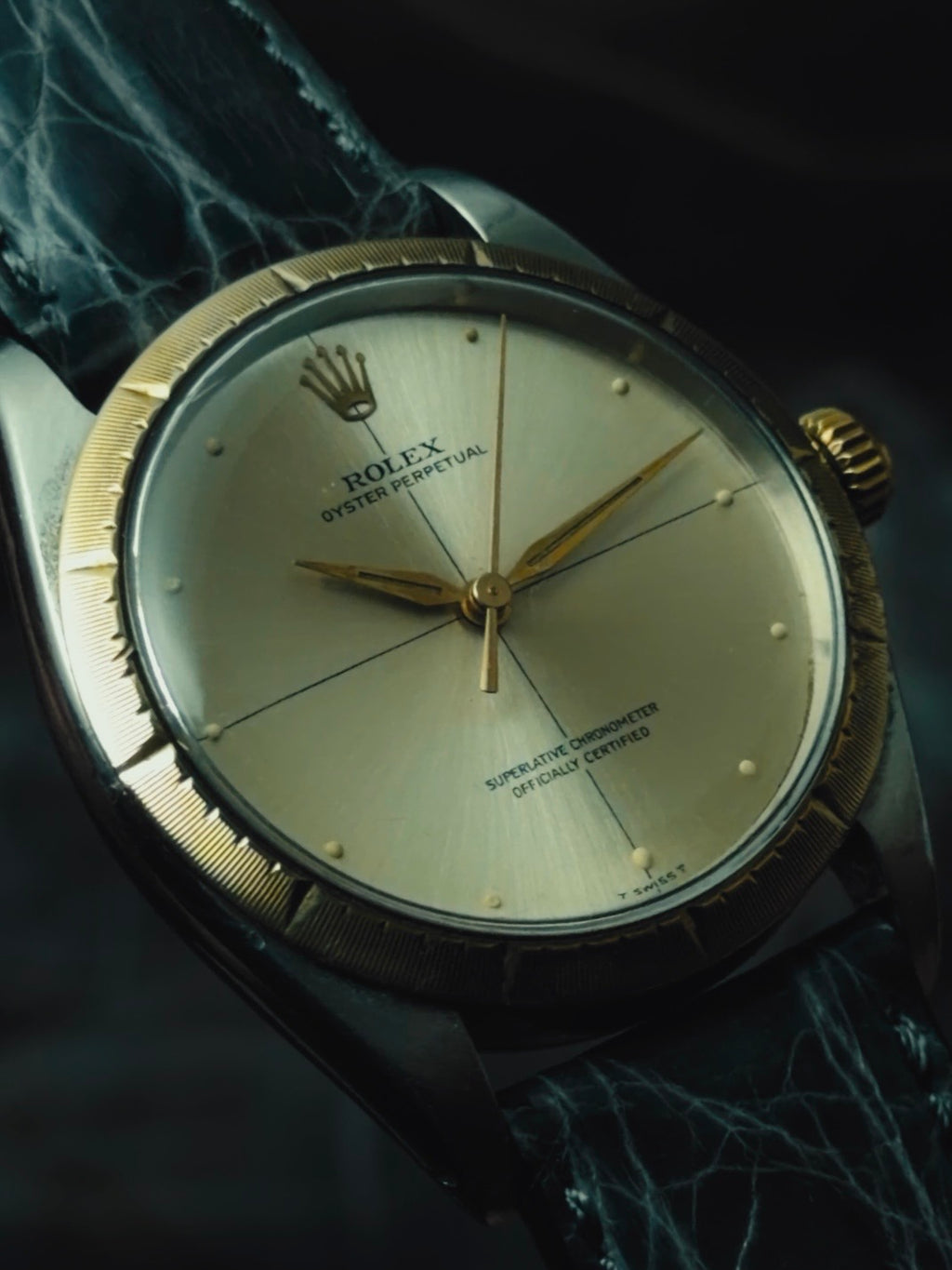 ROLEX Oyster Perpetual Zephyr 14KYG "Crossline" Dial 1960s｜ロレックス ヴィンテージ時計 - 18